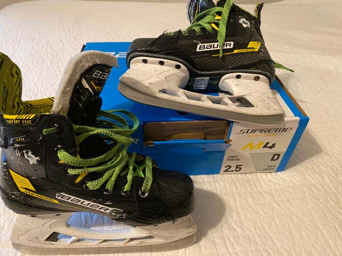 Bauer Supreme M4  Skates - Size 2.5, Fit D (Free Sharpening)