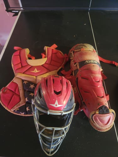 Used All Star System 7 Axis Catcher's Set