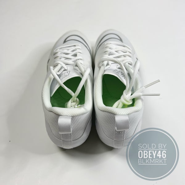 Nike Alpha Huarache 8 Pro White Metallic Silver LAX Lacrosse Cleats 13