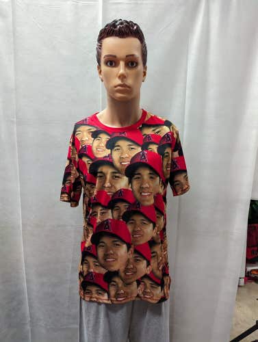 Many Faces of Shohei Ohtani Ipponi Shirt Anaheim Angels size XL T Shirt