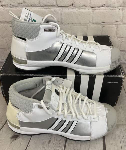 adidas 231974 TS Pro Model Team Women's Basketball Shoes White Silver US 9 | SidelineSwap | Buy and Sell On SidelineSwap