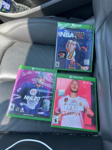 Used  3 Xbox Games