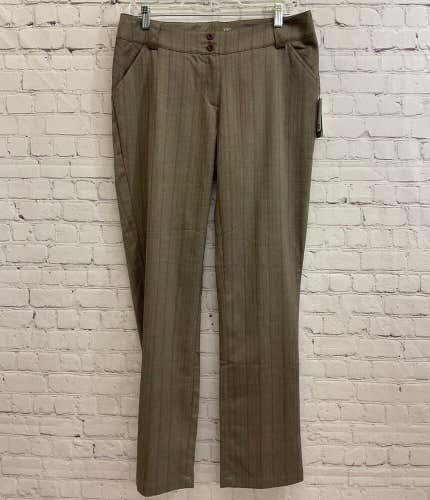 Tail Activewear Womens GD4282-2585 Modern Fit Expresso Brown Plaid Golf Pant NWT