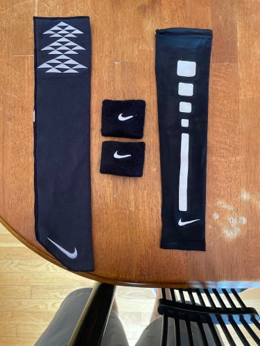 NIKE (wrist bands, towel, and arm sleeve)