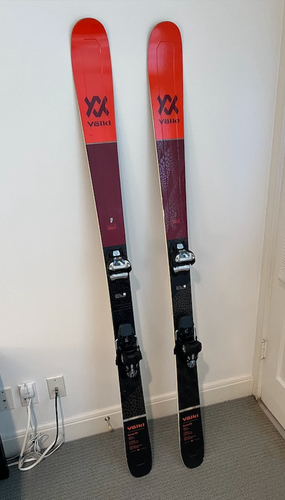 Used Women's Volkl 170 cm All Mountain Kenja Skis With Bindings