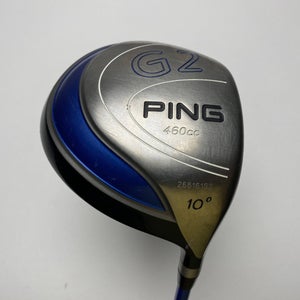 Ping G2 Driver 10* Grafalloy ProLaunch Blue 65g Stiff Graphite Mens RH