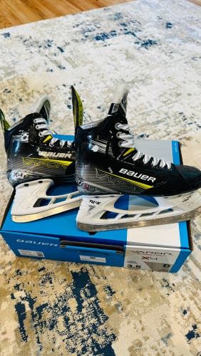 Bauer Vapor X4 Junior Skates size 3.5 D New Laces/New Insoles/Sharpen b/f Shipping