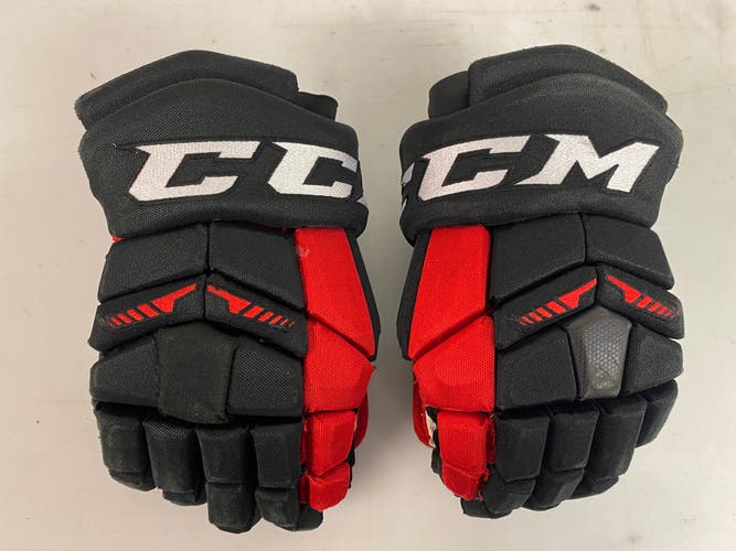 CCM HGTK Tacks Pro Stock Hockey Gloves 14" Blackhawks 71013