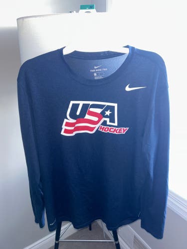 USA Hockey Nike DriFit Longsleeve