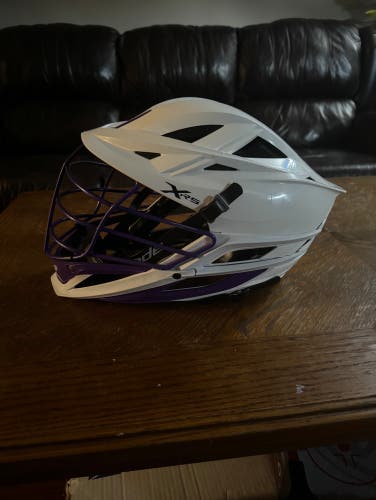 Cascade XRS Helmet White w/ Purple Cage