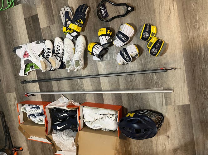 Michigan Lacrosse Issued Equipment (All New)