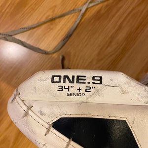 Used  Bauer  Supreme One.9 Goalie Leg Pads