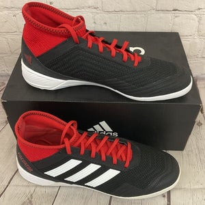 Adidas DB2128 Predator Tango 18.3 IN Men's Soccer Shoes Black White Red US 7