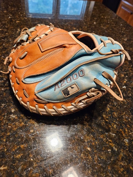 Used Wilson Right Hand Throw Catcher's A2000 Baseball Glove 33.5"