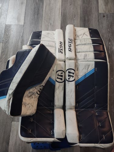 Used 34" Warrior Ritual GT2 Goalie Leg Pads