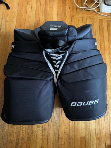 Used Large Bauer Pro Hockey Goalie Pants