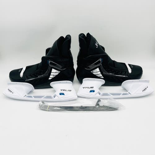 New True Pro Custom Hockey Skates-9 D/A-280 Holder-SHIFT DLC MAX Blacksteel