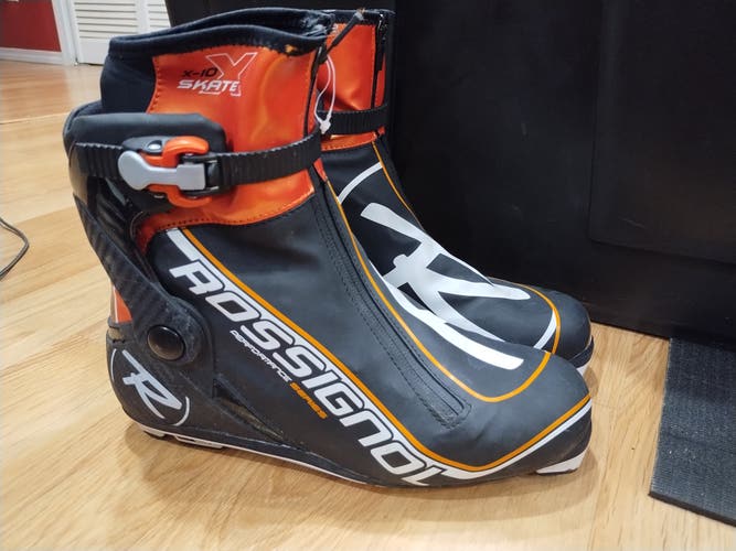 Skate Size 9.0 Used Rossignol X-10 X Skate Cross Country Ski Boots