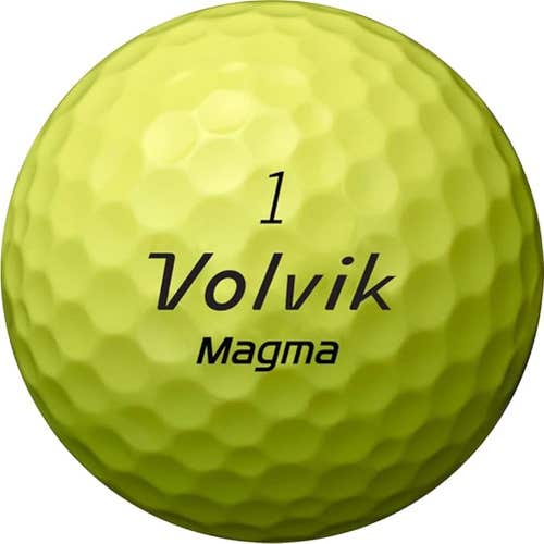 Volvik Magma Golf Balls (Yellow, 3 Piece, 12pk) 1dz 2024 Non-Conforming NEW