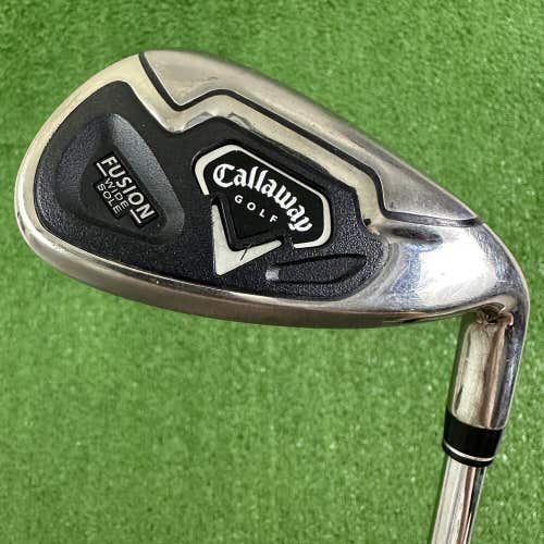 Callaway Fusion Wide Sole SW Sand Wedge Steel Nippon 990 UniFlex RH -1/2” Short