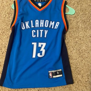 Paul George / OKC Thunder Blue Used Youth Small Boys Nike Jersey