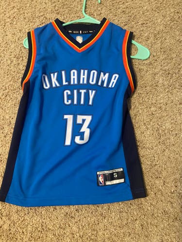 Paul George / OKC Thunder Blue Used Youth Small Boys Nike Jersey