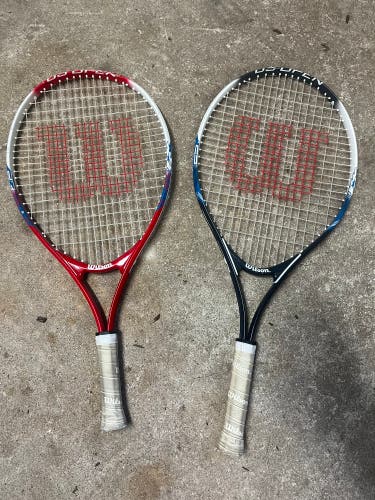 2 Used Adult Wilson Tennis Racquet