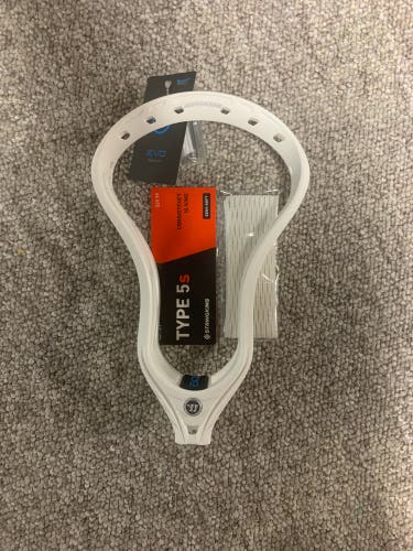 Warrior Evo QX2-D New Lacrosse Head and Stringking Type 5s Mesh