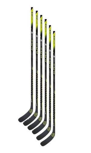 6 New Warrior Alpha DX5 Grip hockey sticks 55 flex Intermediate W03 left LH ice