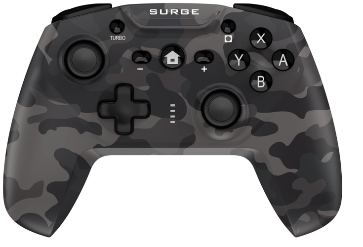 Used Surge Wireless Pro Controller Camo Grey for Nintendo Switch