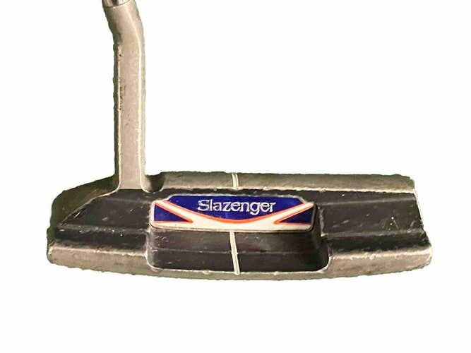 Slazenger 1 Blade Putter Steel RH 33 Inches New Mid-Size Grip Nice Condition