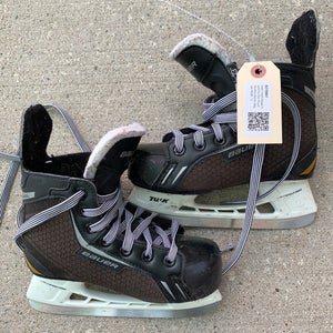 Used Youth Bauer Supreme One Accel Hockey Skates Regular Width 13