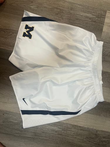 Michigan Men’s Lacrosse White Uniform Game Shorts
