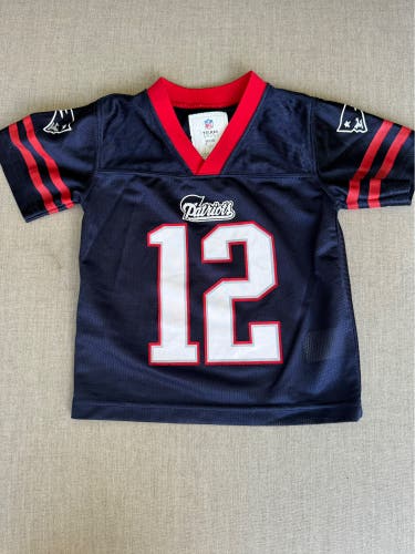 NFL Team, New England Patriots, Brady, Jersey, Size 2T