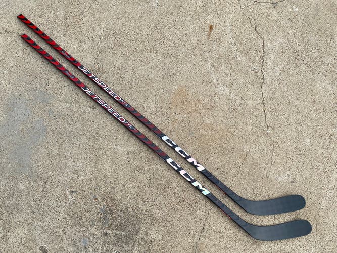 2 Pack CCM JetSpeed FT5 PRO Pro Stock Hockey Stick Grip 75 Flex P40 Left 71111