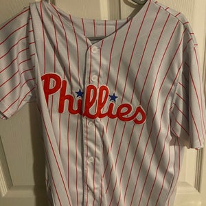 Alec Bohm White Used Youth XL Boys Nike Jersey