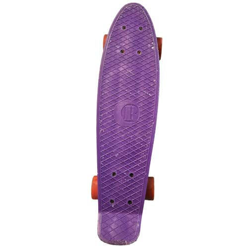 WELL USED - Rekon 22" Mini Cruiser Wheeled Board - Purple Plastic Skateboard