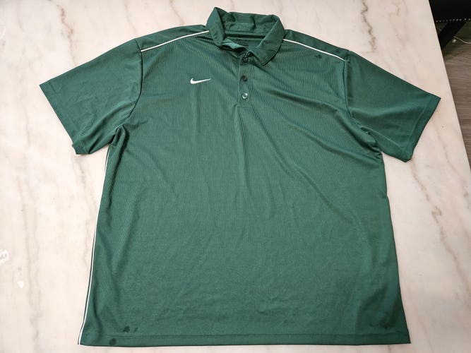 Green Used XXL Men's Nike Dri-Fit Shirt