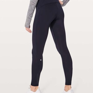 Lululemon Fast as Fleece Tight 28 Size: 2 Midnight Navy Blue Legging Active Run