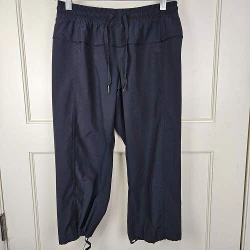 Lululemon Womens Size: 4 Black Crop Jogger Pants Loose Fit Cinch Bottoms