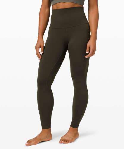 Lululemon Align Super-High Rise Pant 28" Women's Size: 14 Olive Green W5SL0S