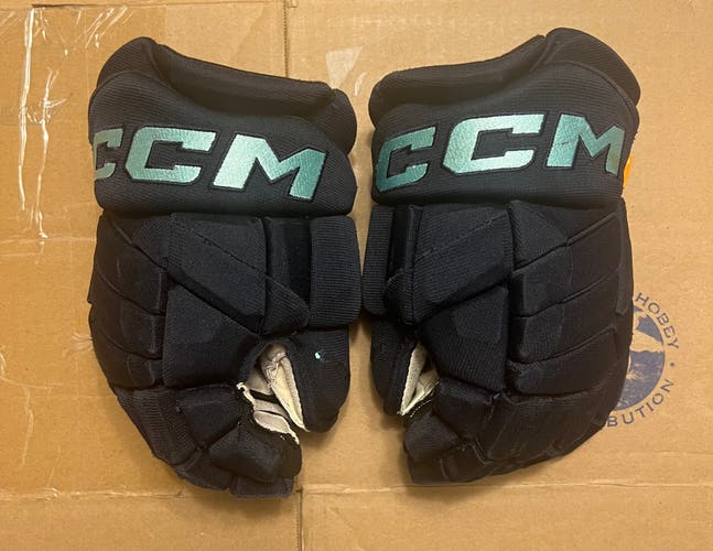 Seattle Kraken Coachella Valley Firebirds CCM Jetspeed Gloves 13”
