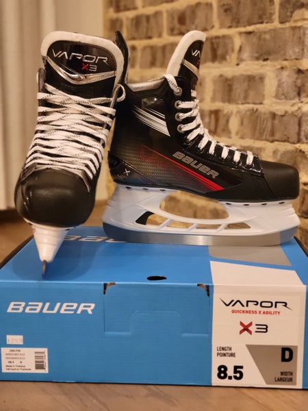 Used Senior Bauer Vapor X3 Hockey Skates Regular Width 8.5