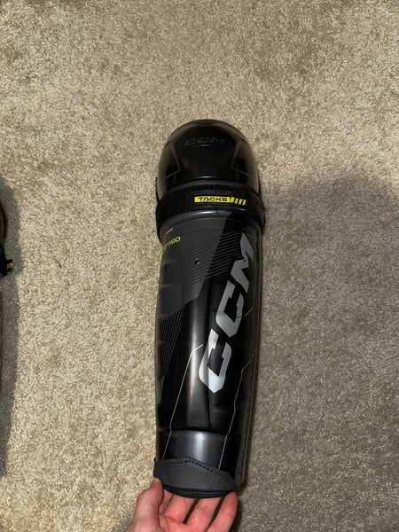 CCM Tacks XF Pro Shin Guards. WORN 2x