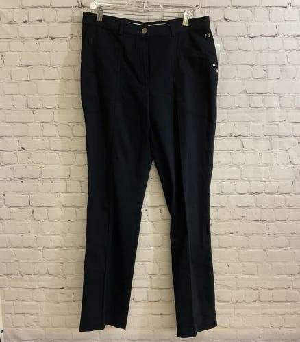 Masters Golf Fashion By Alaska Womens Size 14 Navy Blue Cotton Golf Pants NWT