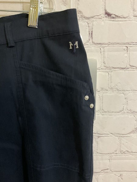 Masters Golf Fashion By Alaska Womens Size 14 Navy Blue Cotton Golf Pants NWT