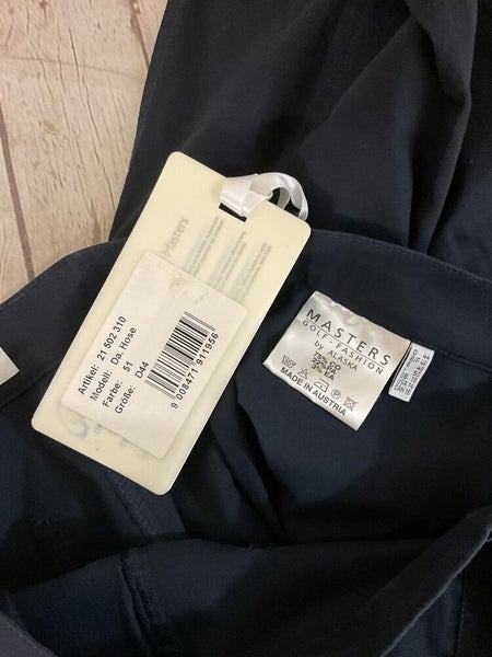 Masters Golf Fashion By Alaska Womens Size 14 Navy Blue Cotton Golf Pants NWT