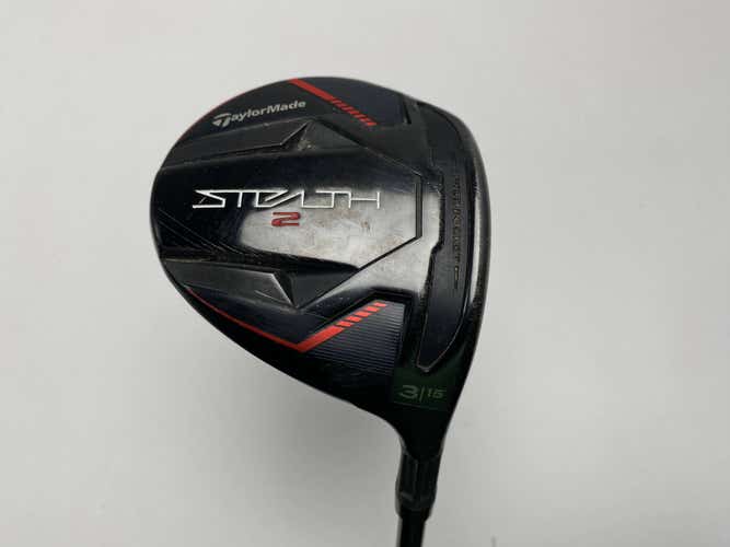 TaylorMade Stealth 2 3 Fairway Wood 15* Fujikura Ventus Black Red 5R Regular RH