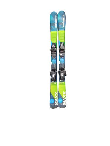 Used Elan Maxx 120 Cm Boys' Downhill Ski Combo