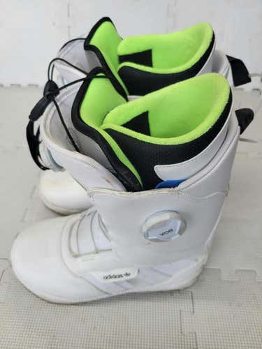 Used Adidas Boa Silver Leval Sb Boots Senior 9 Men's Snowboard Boots